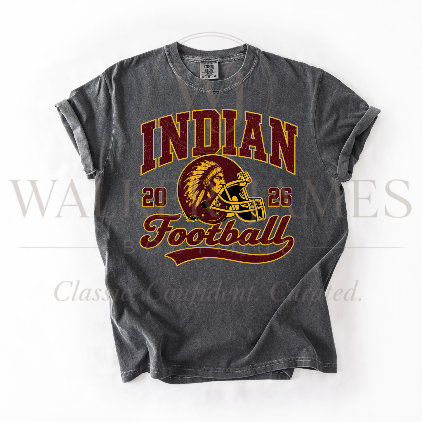 Mascot Football Helmet Solid Tees- Gildan or CC