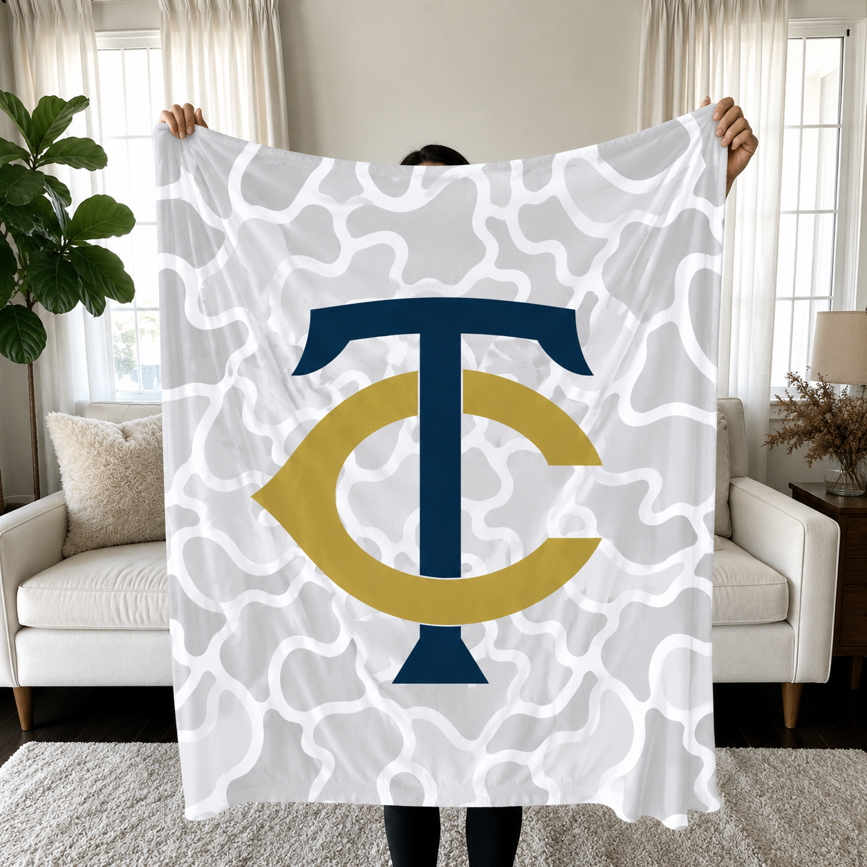 Camo Spirit Blankets- ANY SCHOOL