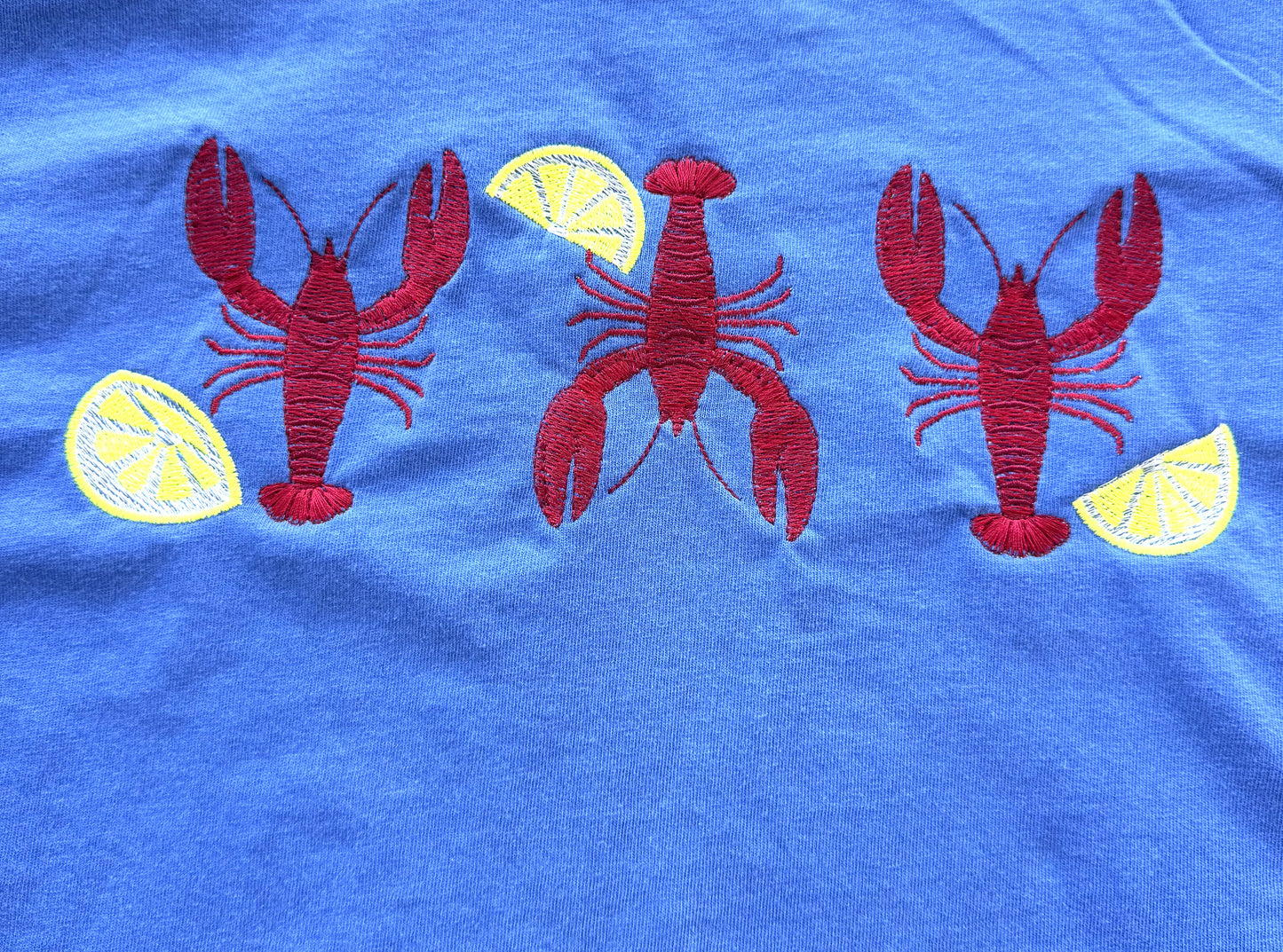 Embroidered Crawfish Tee | Comfort Colors Southern Summer Shirt | Coastal Cajun Boutique Tee