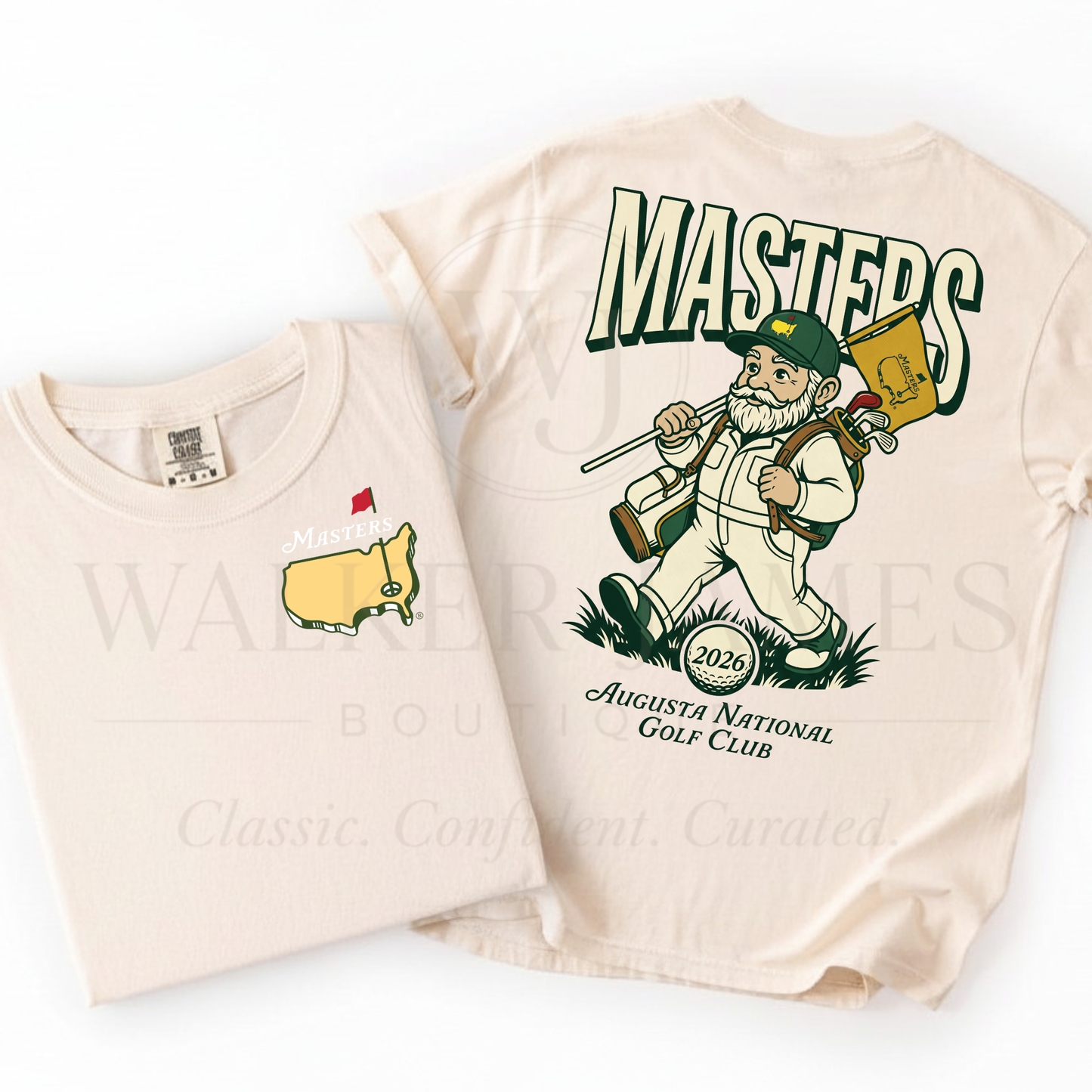 Masters Golf Gnome Shirt 2026 – Augusta National Inspired Graphic Tee – Funny Golf Tee – Southern Preppy Masters Shirt – Spring Boutique Tee