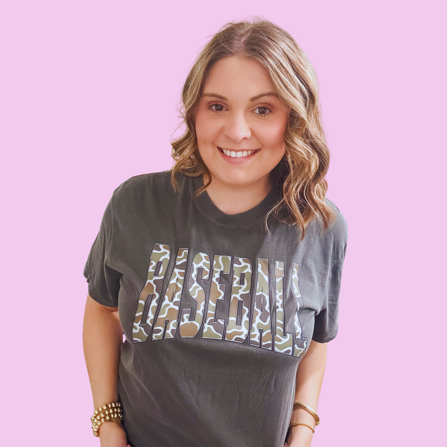 Camo Baseball Graphic Tee | Baseball Mom Shirt | Walker James Boutique