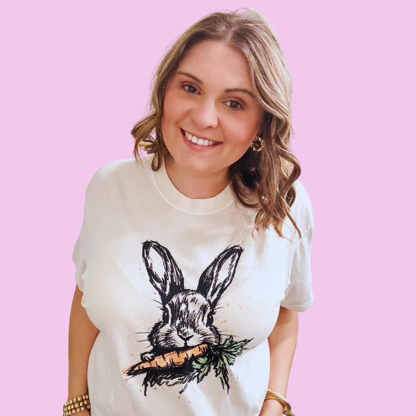Vintage Bunny Easter Graphic Tee | Spring Boutique Shirt | Walker James Boutique