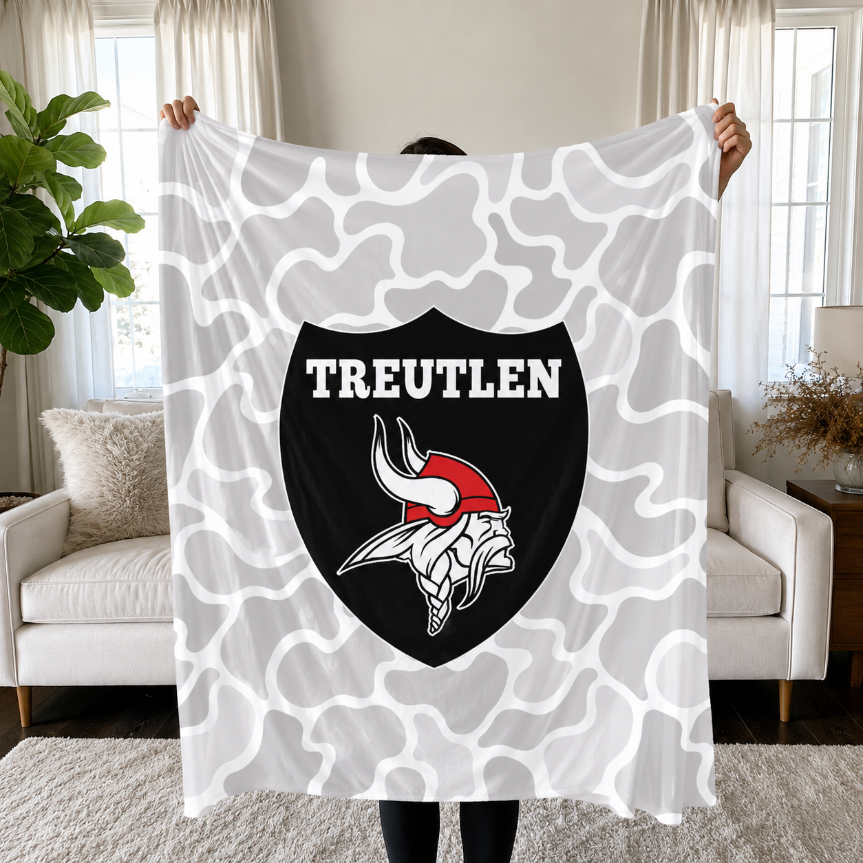 Camo Spirit Blankets- ANY SCHOOL