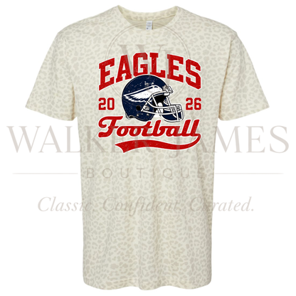Mascot Football Helmet Leopard Tees