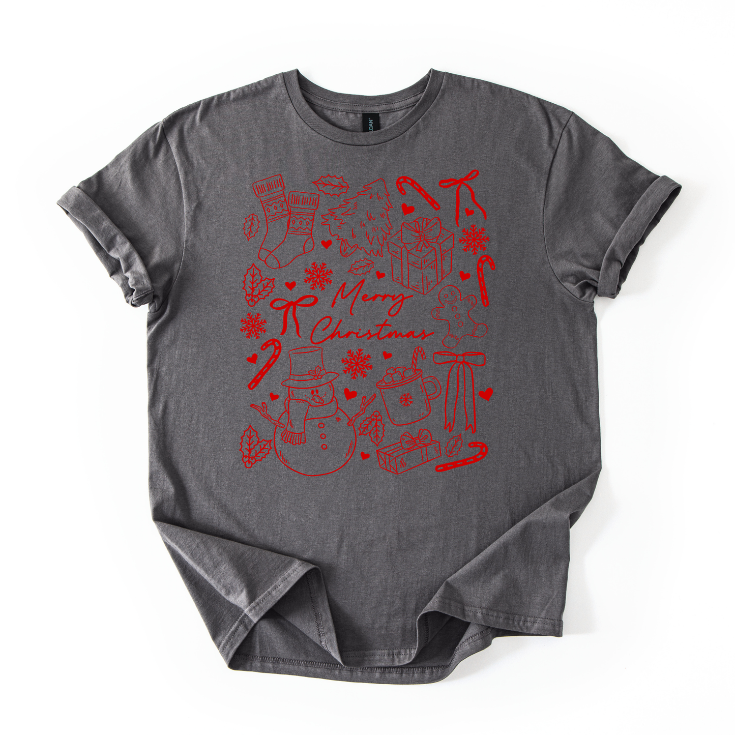 Merry Christmas Typography- Red