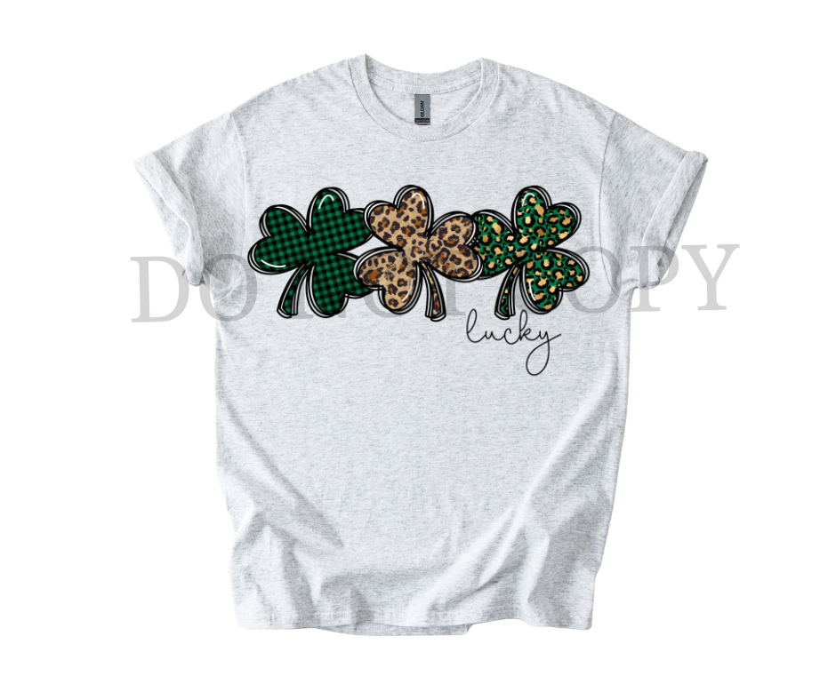 Retro Shamrock DTF Transfer Ready to Press | Groovy St Patrick’s Day Shirt Design