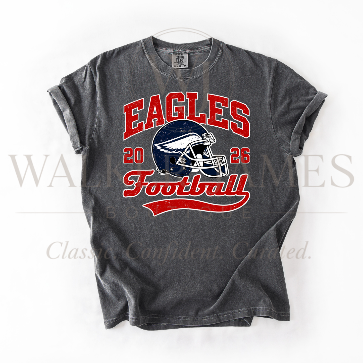 Mascot Football Helmet Solid Tees- Gildan or CC