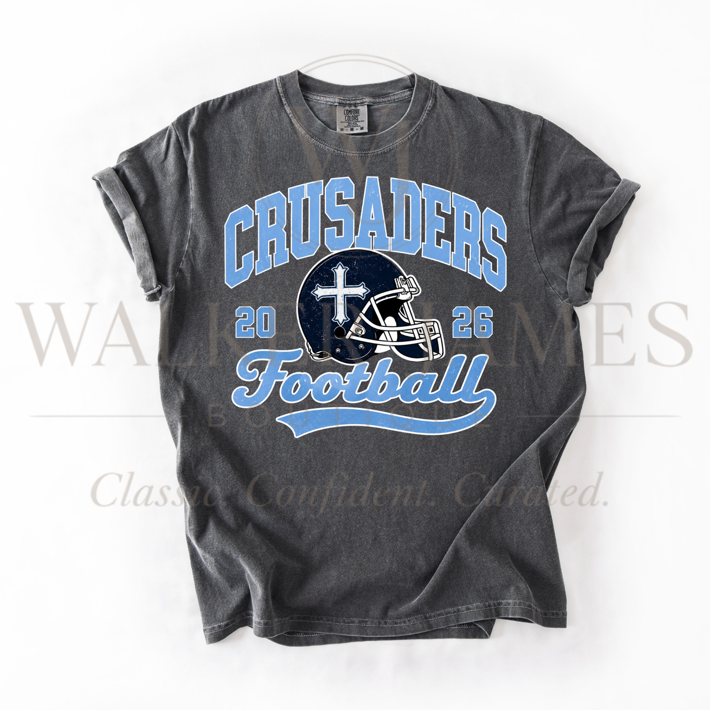 Mascot Football Helmet Solid Tees- Gildan or CC