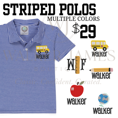 BTS Striped Polos