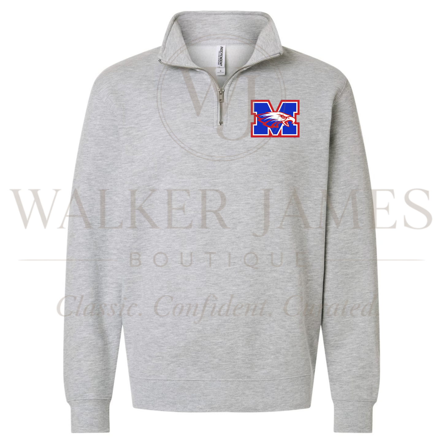 School Spirit Quarterzip- PRINTED- ALL SCHOOLS