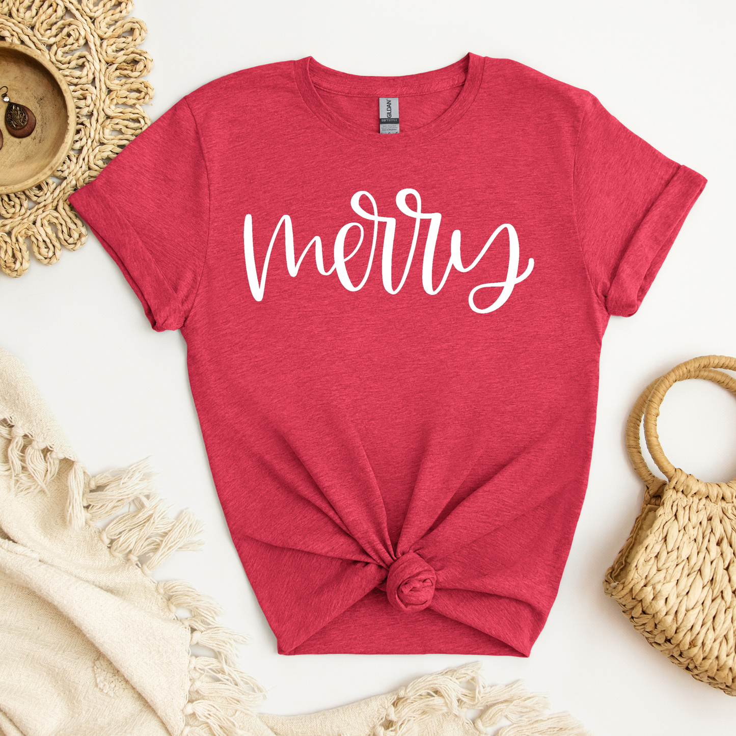 Merry Script Tee