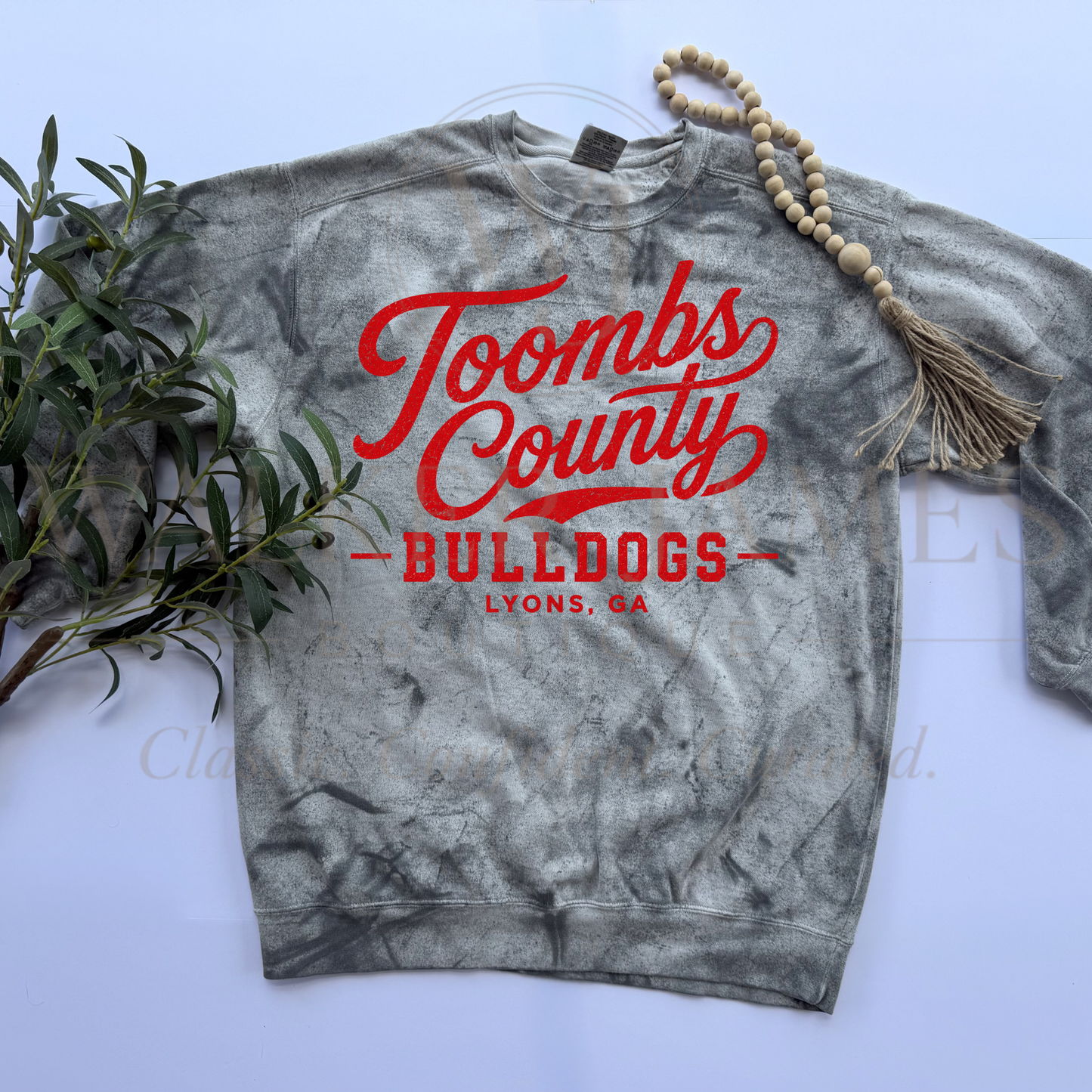 School Spirit Sweatshirt- Comfort Colors- ALL SCHOOLS + CUSTOM
