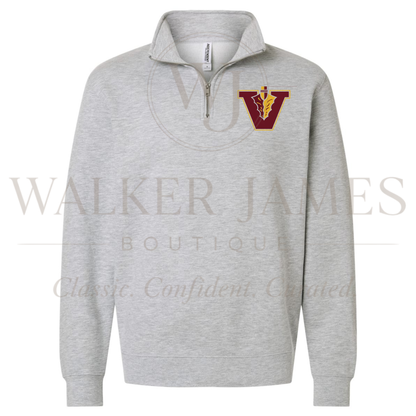 School Spirit Quarterzip- PRINTED- ALL SCHOOLS