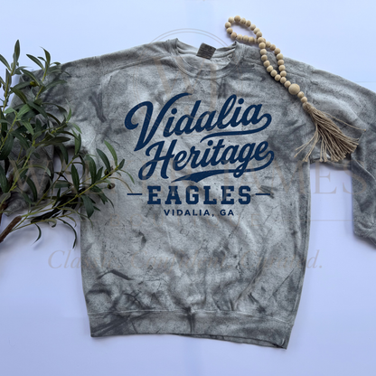 School Spirit Sweatshirt- Comfort Colors- ALL SCHOOLS + CUSTOM