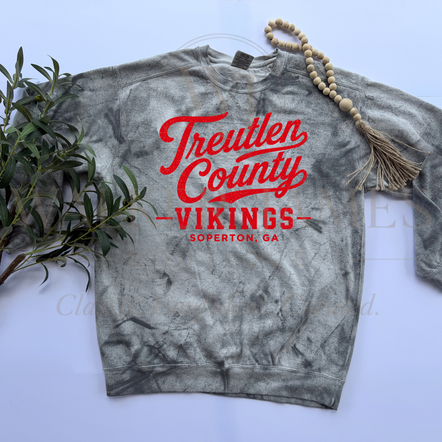School Spirit Sweatshirt- Comfort Colors- ALL SCHOOLS + CUSTOM
