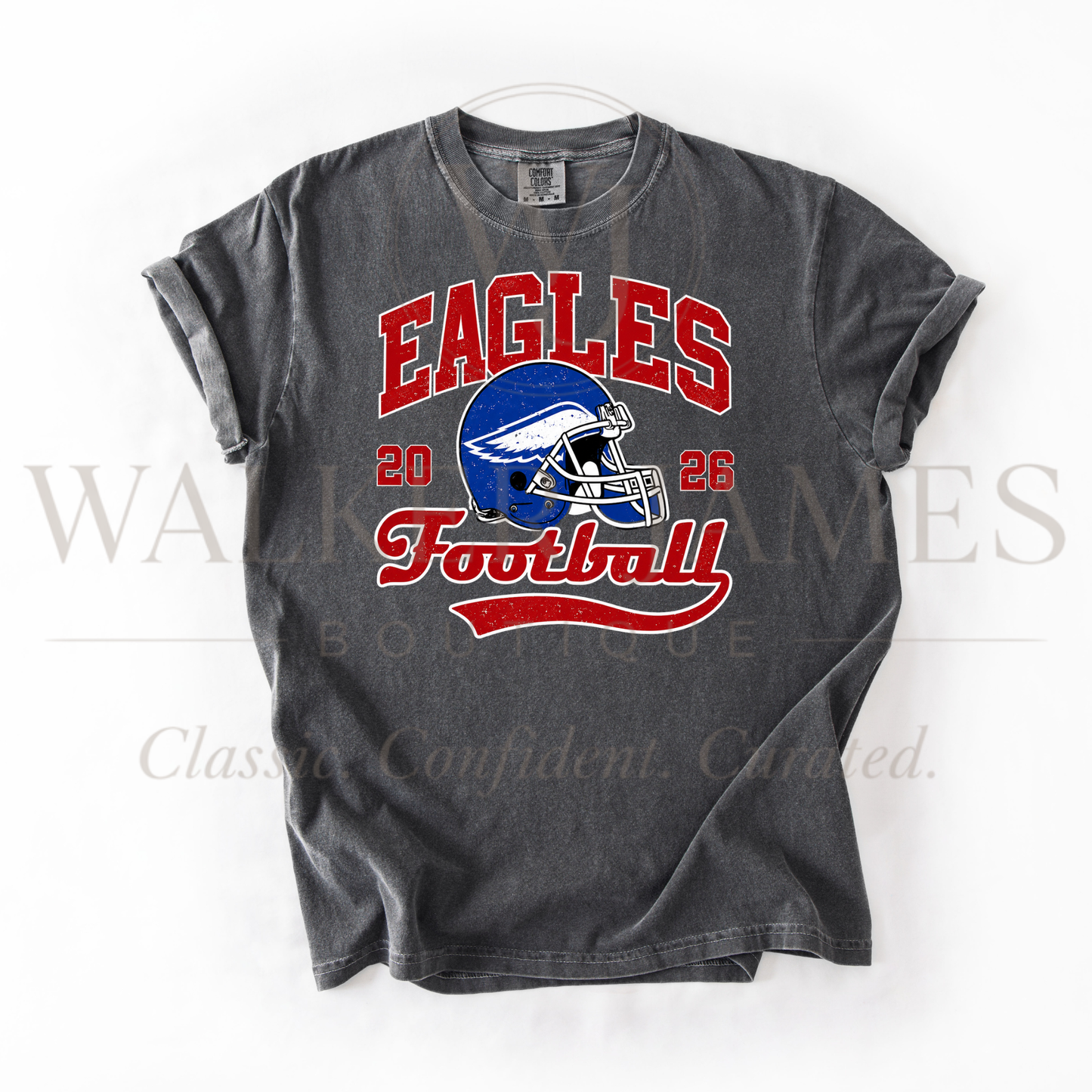 Mascot Football Helmet Solid Tees- Gildan or CC