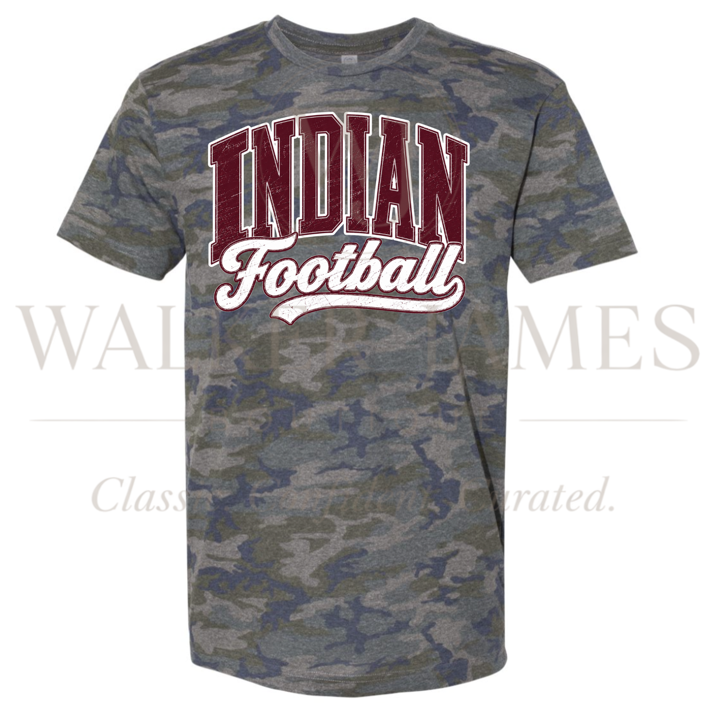 Retro Camo Football Tees