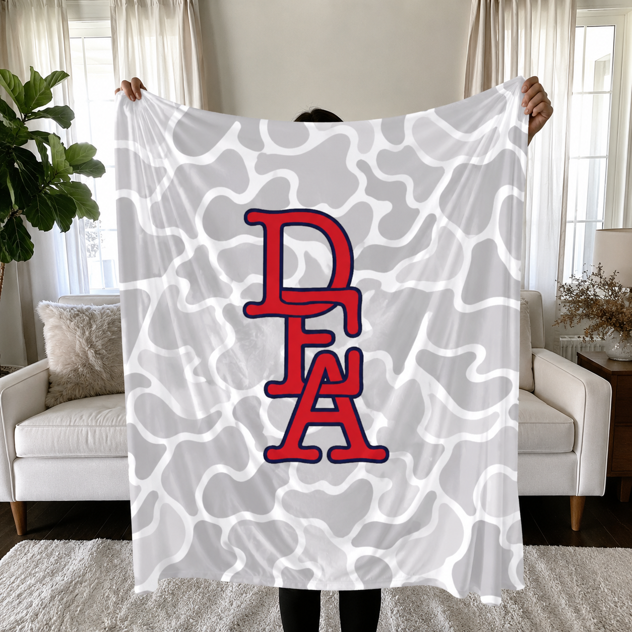 Camo Spirit Blankets- ANY SCHOOL