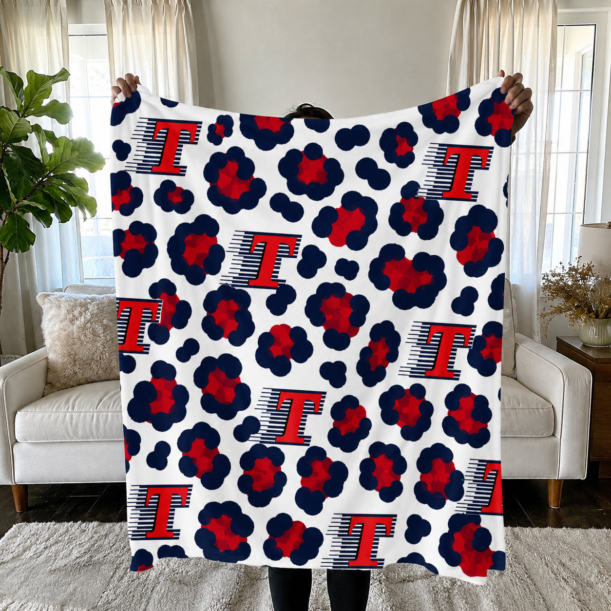 Leopard Spirit Blankets- ANY SCHOOL