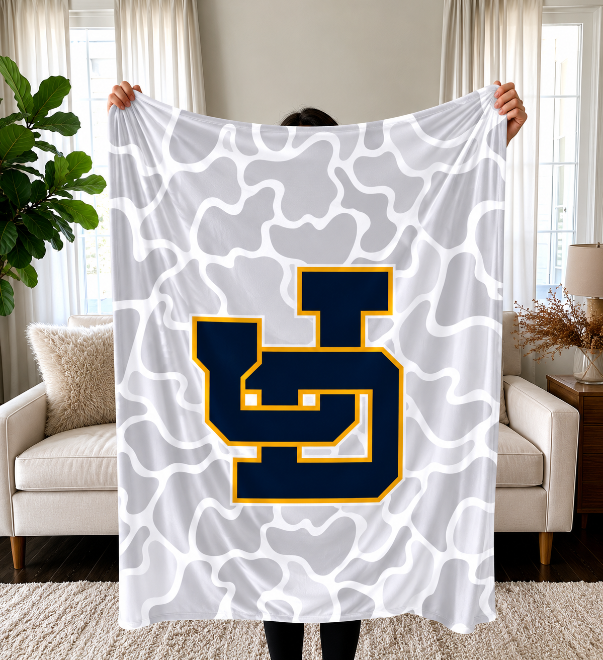 Camo Spirit Blankets- ANY SCHOOL