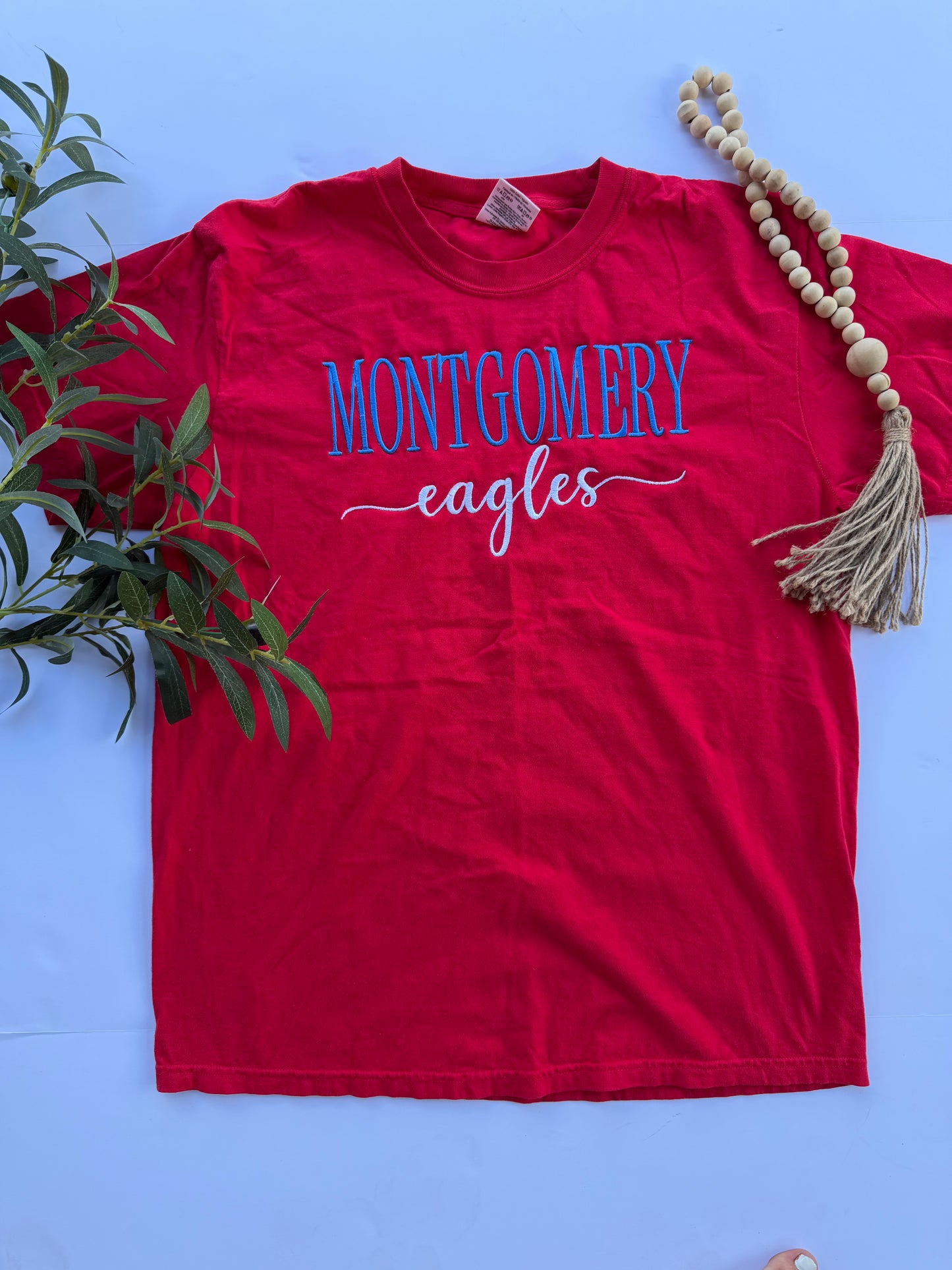 Classic Multi Font School Spirit Embroidered Tee/Sweatshirt