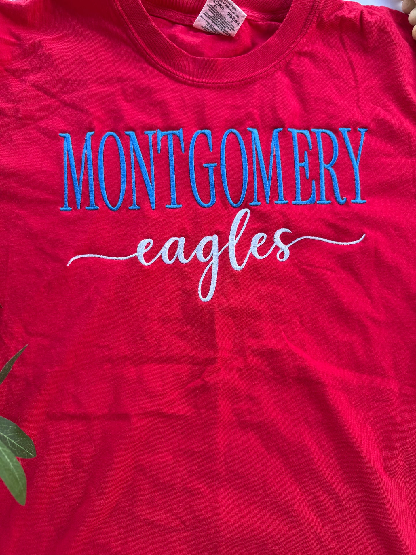 Classic Multi Font School Spirit Embroidered Tee/Sweatshirt