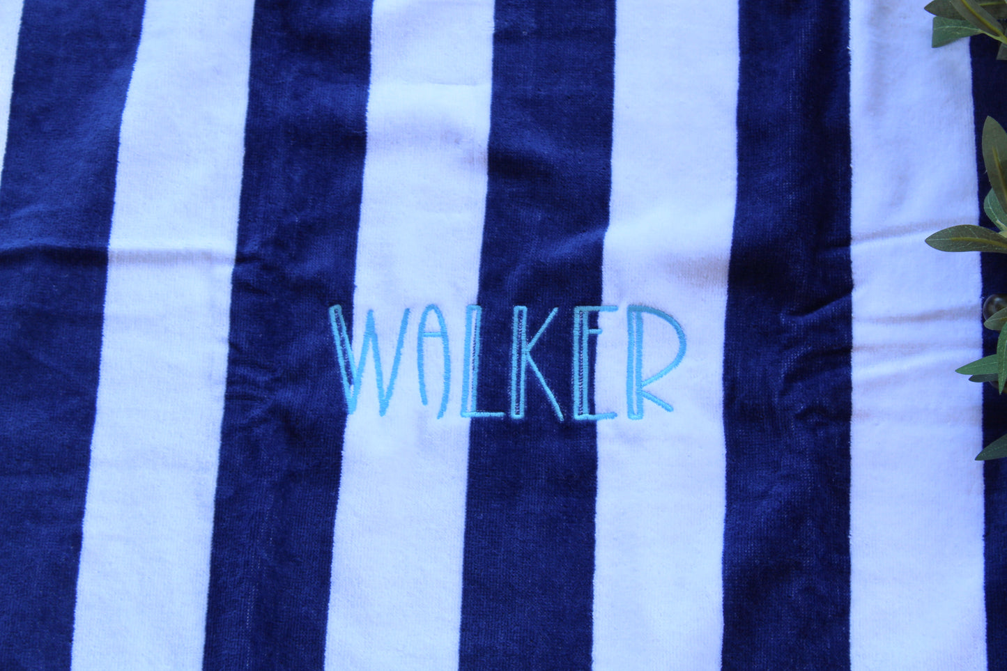 Personalized Name Beach Towel | Custom Striped Towel Gift