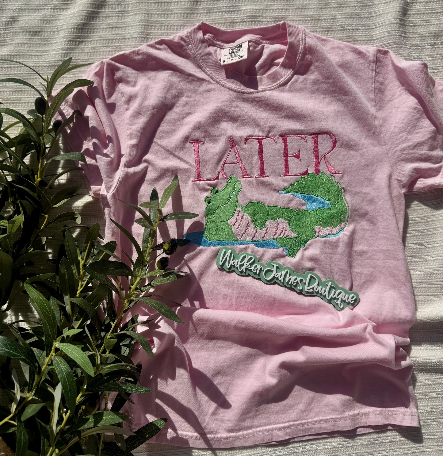 Later Gator Graphic Tee | Preppy Alligator Shirt | Southern Coastal Boutique Tee | Cute Pink Gator Shirt | Comfort Colors T-Shirt