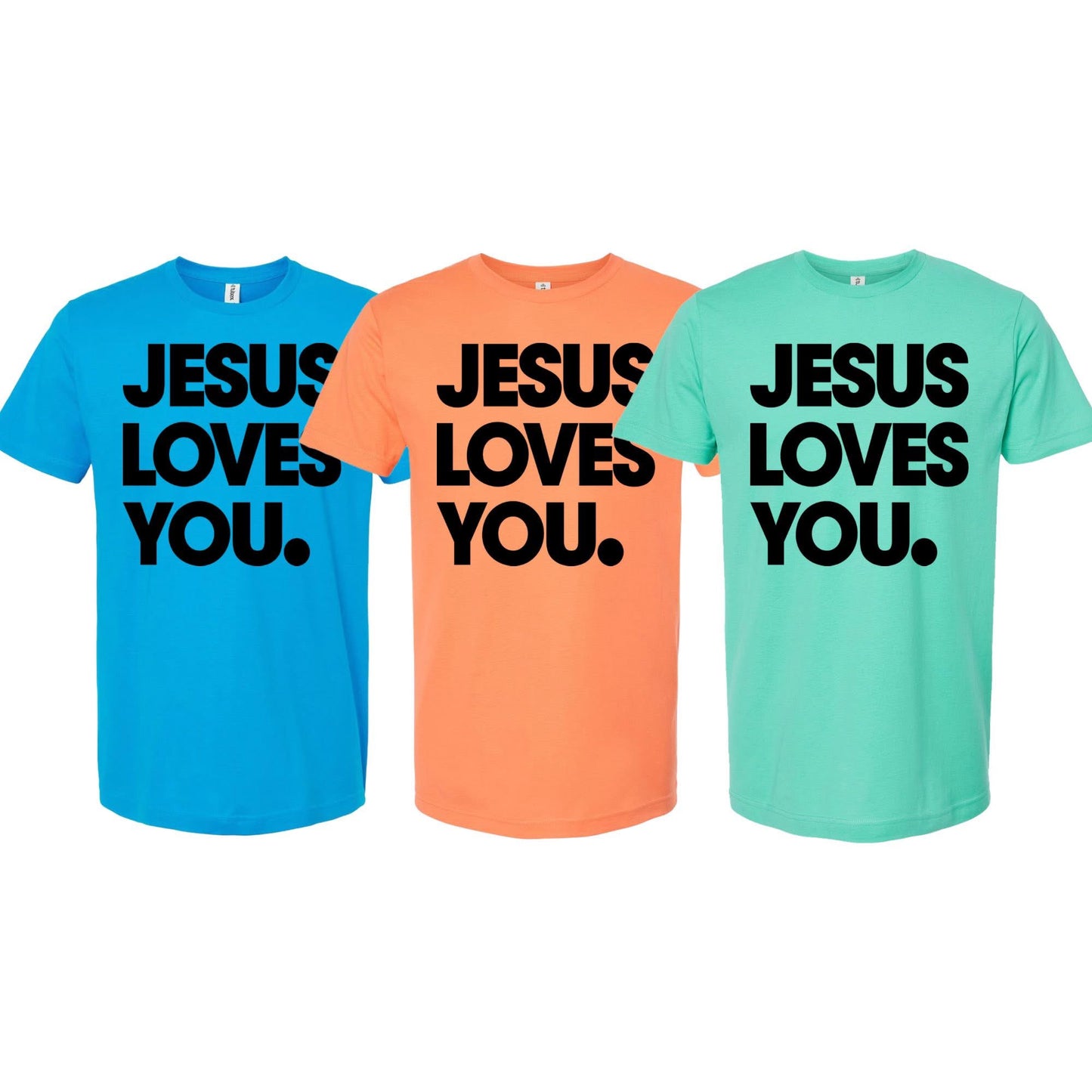 Jesus Loves You Graphic Tee | Christian Shirt | Faith-Based Inspirational Tee