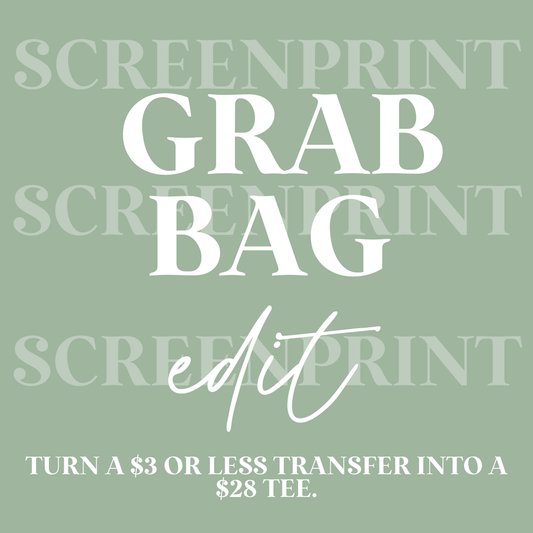 Screen Print Transfer Grab Bag | Mystery Screen Print Transfers | Wholesale Ready-to-Press Transfers | Boutique Destash Bundle | Graphic Tee Supply