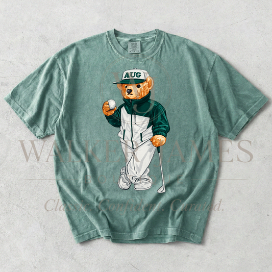Augusta Bear Golf Shirt – Masters Inspired Golf Tee – Preppy Golf Graphic Tee – Vintage Southern Golf Shirt – Boutique Golf Tee