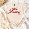 Slow Mornings Club Screen Print Transfer | Trendy Boutique Heat Transfer | Coffee Lover Shirt Design | Ready to Press