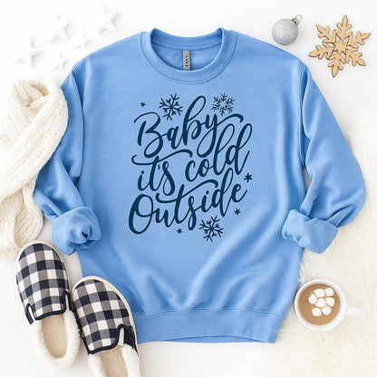 Baby It’s Cold Outside Screen Print Transfer | Ready to Press Heat Transfer | Winter Boutique Shirt Design