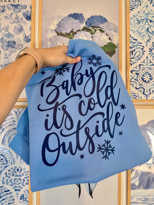 Baby It’s Cold Outside Screen Print Transfer | Ready to Press Heat Transfer | Winter Boutique Shirt Design