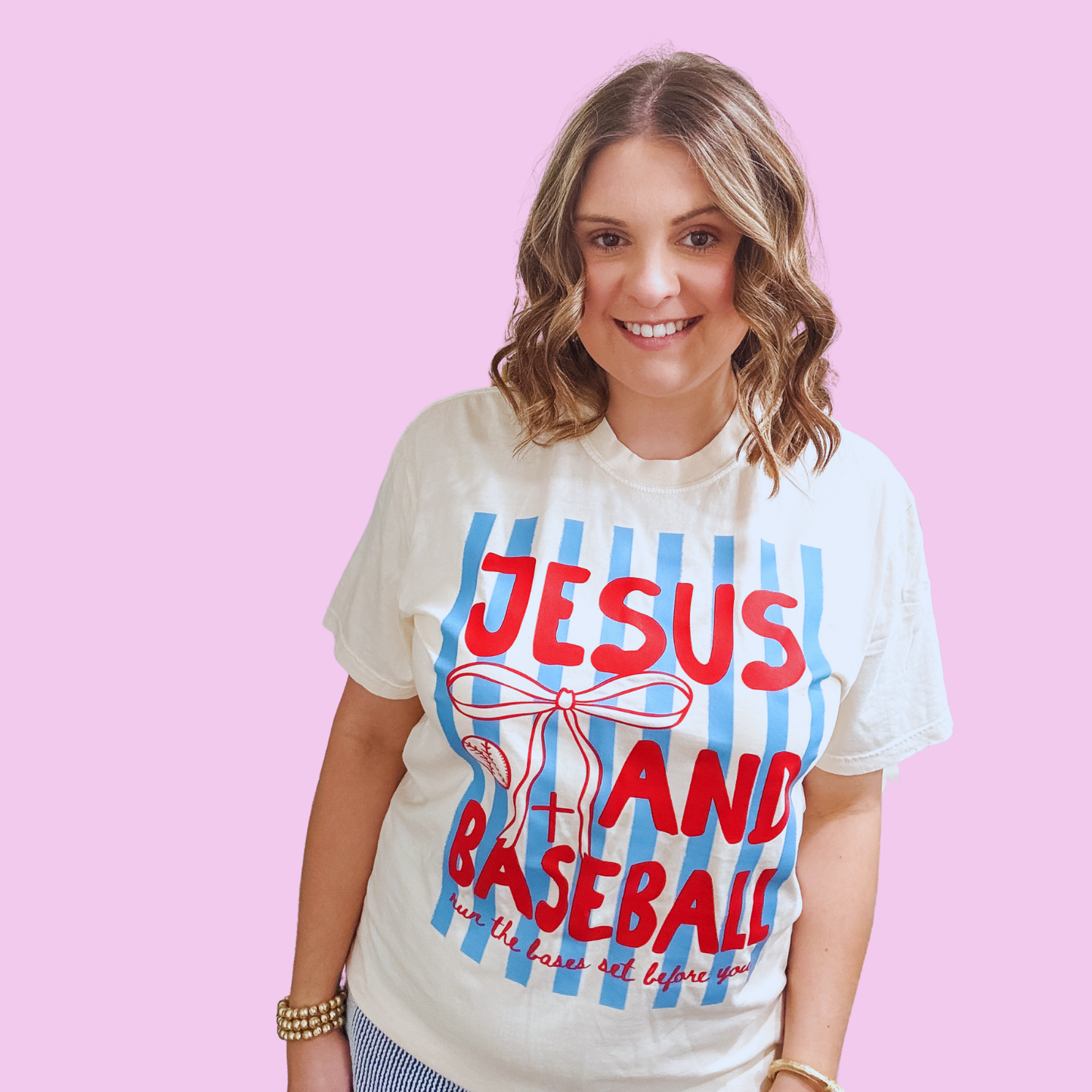 Jesus and Baseball Graphic Tee | Faith Baseball Shirt | Walker James Boutique